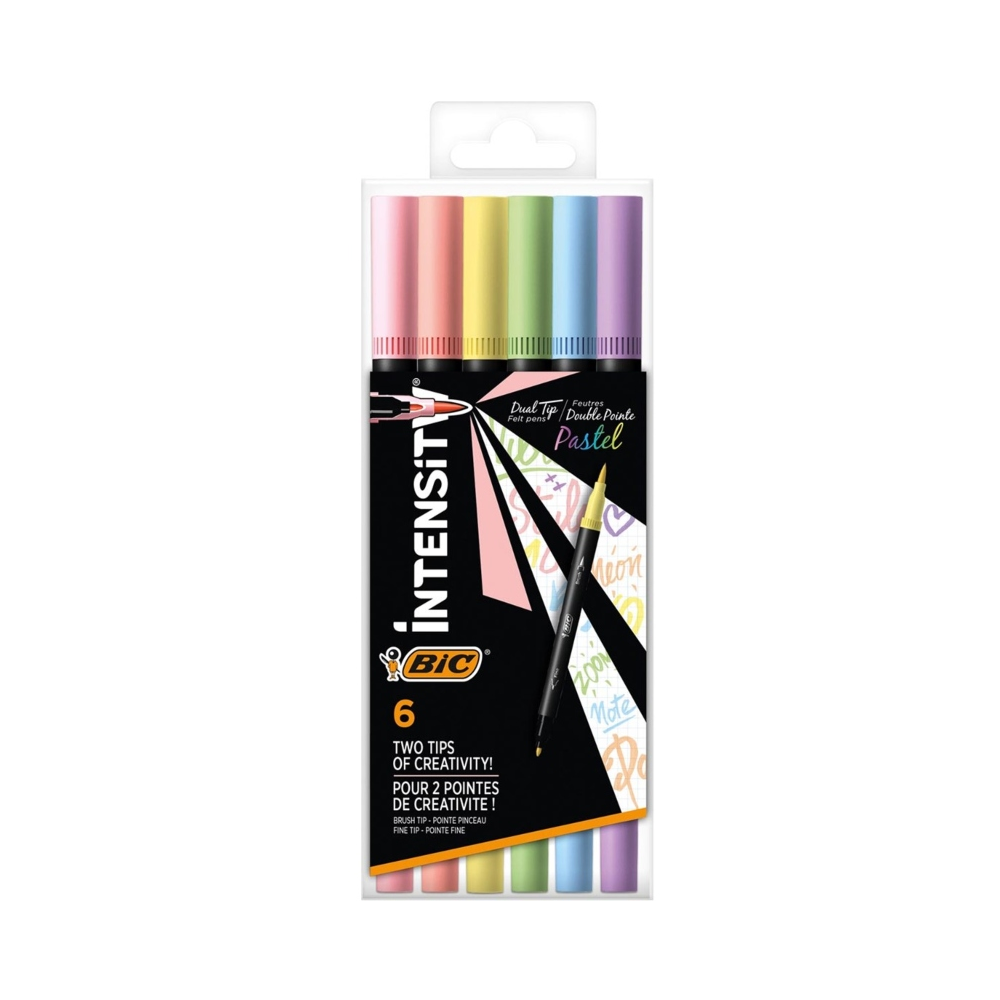 Bic - Μαρκαδοράκια Intensity Dual Tip Pastel 681323