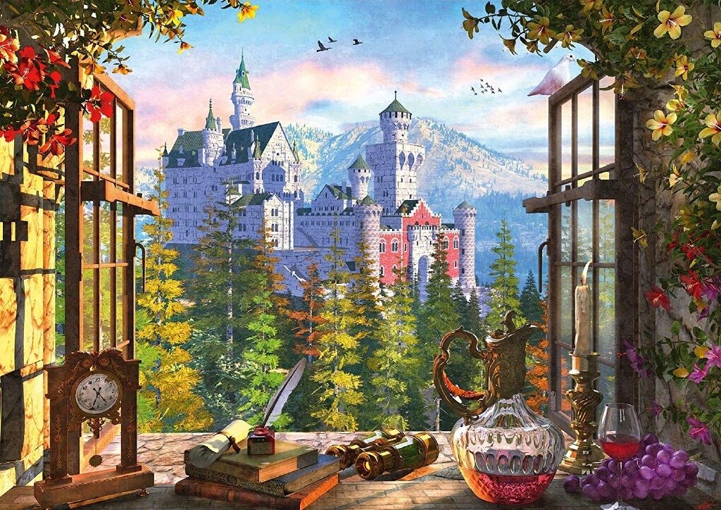 Schmidt Spiele – Puzzle View Of The Fairytale Castle 1000 Pcs 58386