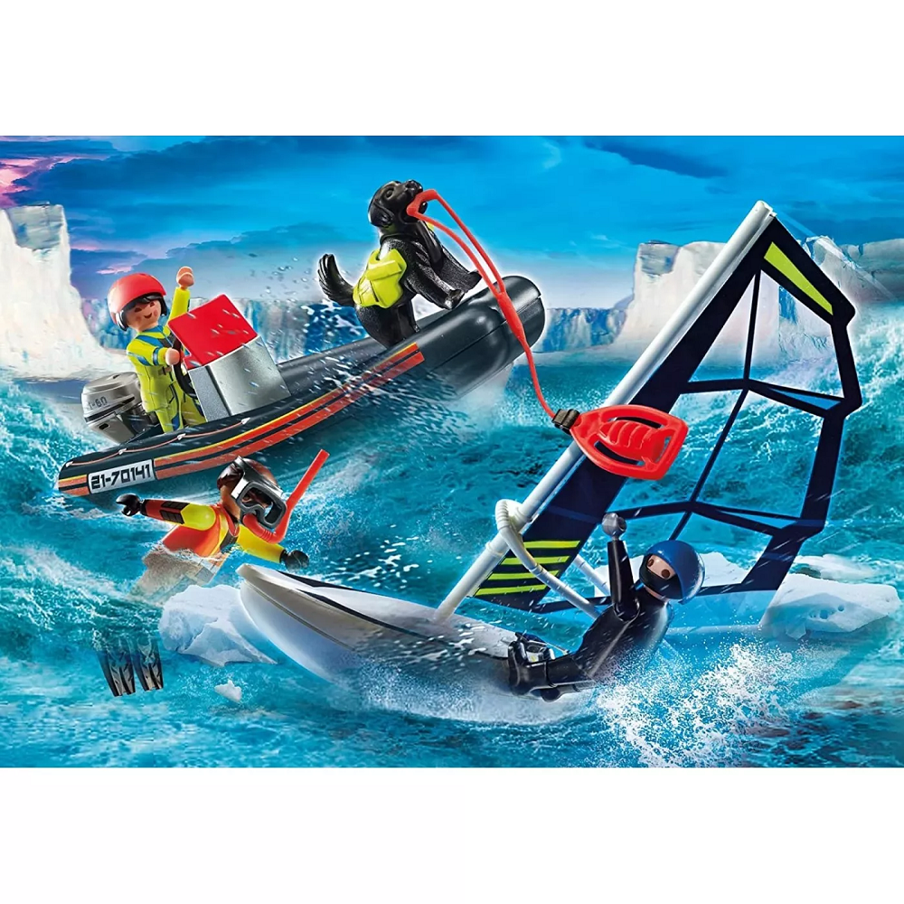 Playmobil City Action - Διάσωση Ιστιοφόρου Με Φουσκωτό Σκάφος 70141