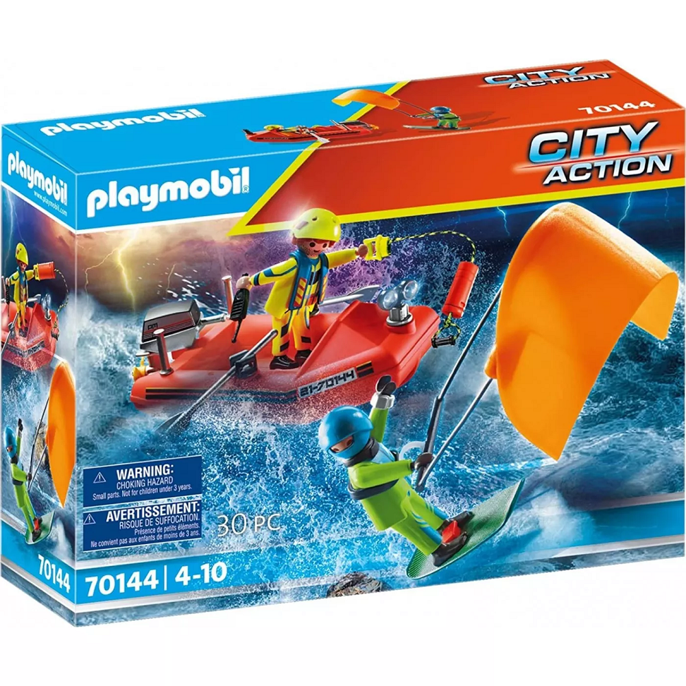 Playmobil City Action - Επιχείρηση Διάσωσης Kitesurfer Με Σκάφος 70144