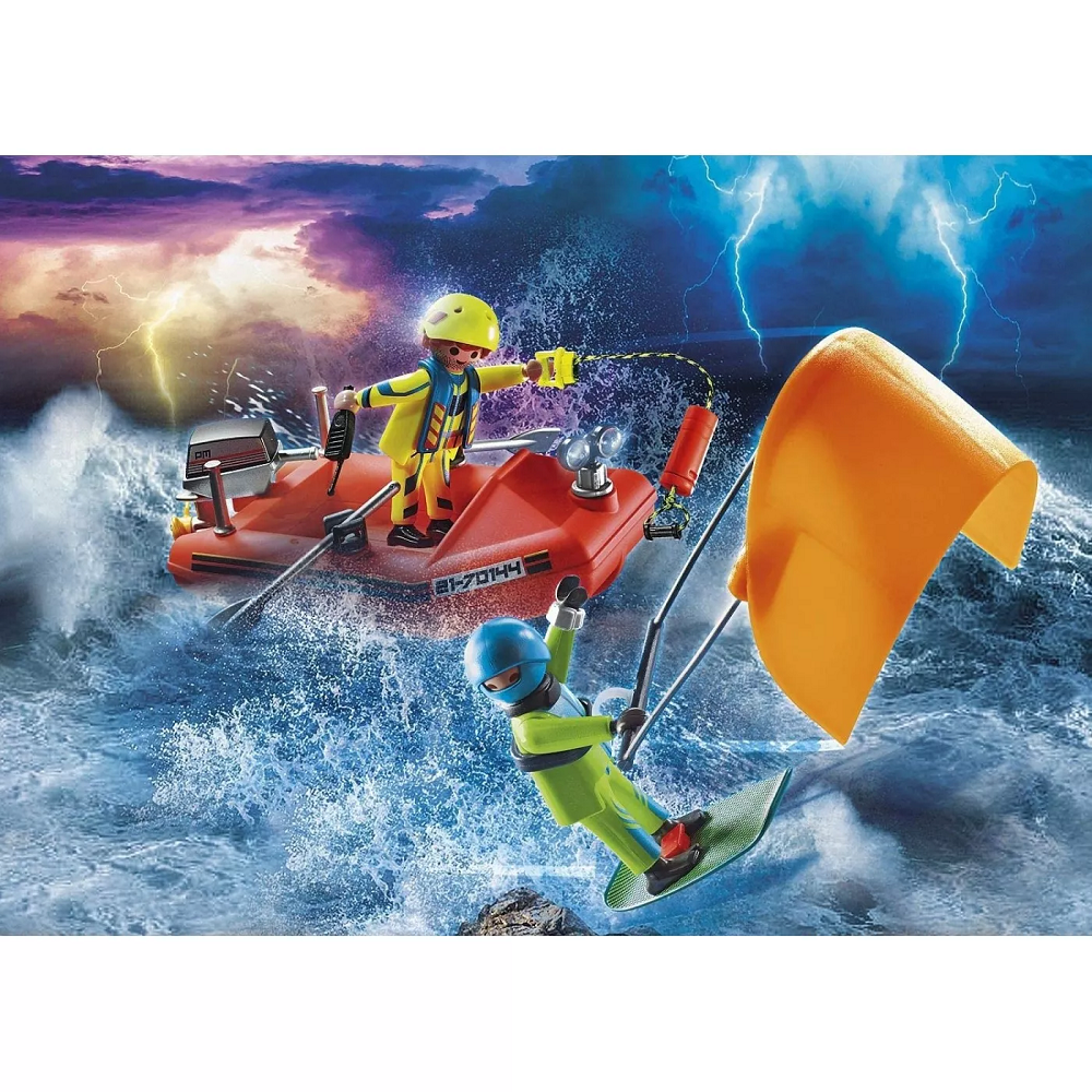 Playmobil City Action - Επιχείρηση Διάσωσης Kitesurfer Με Σκάφος 70144