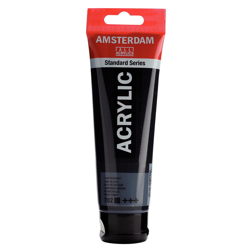 Royal Talens - Ακρυλικό Χρώμα Amsterdam Standard, Lamp Black (702) 120 ml 17097022