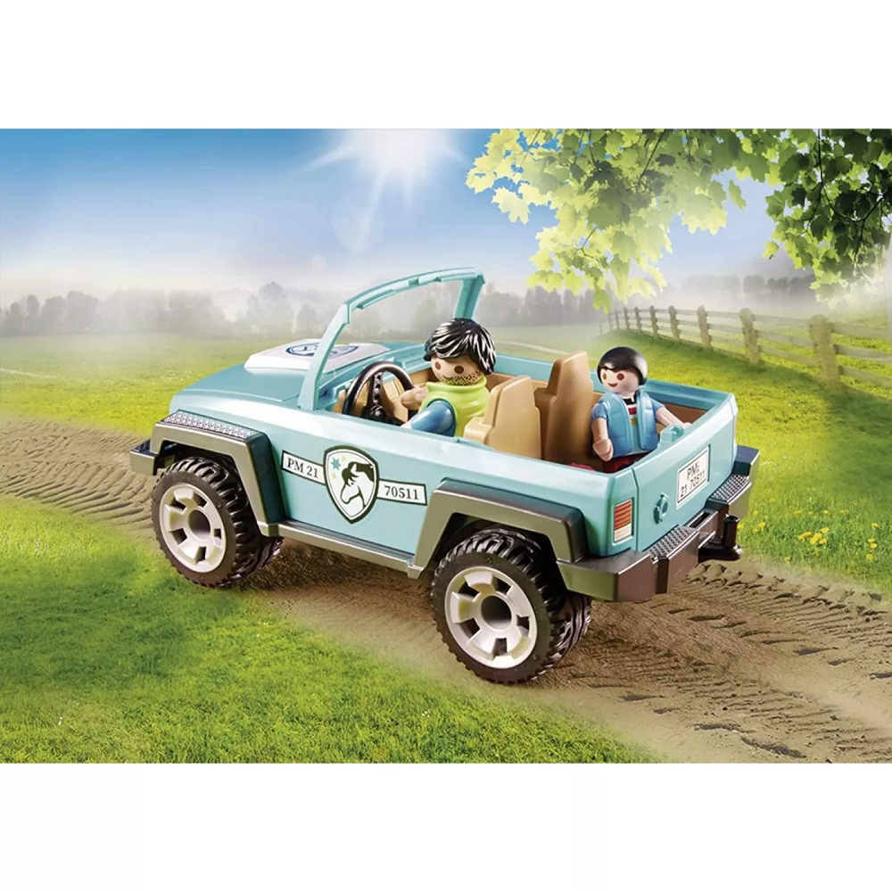 Playmobil Country - Όχημα Με Τρέιλερ Μεταφοράς Πόνυ 70511