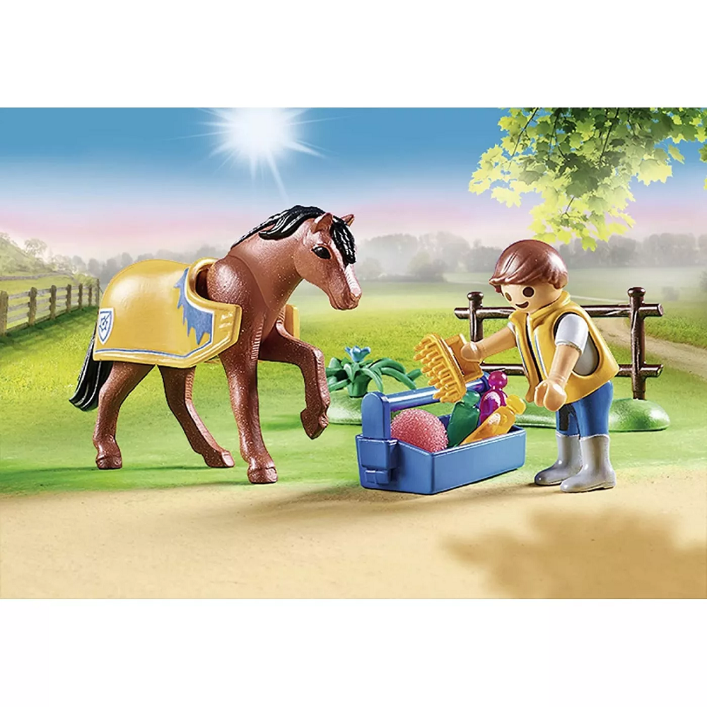 Playmobil Country - Αναβάτης Με Welsh Πόνυ 70523