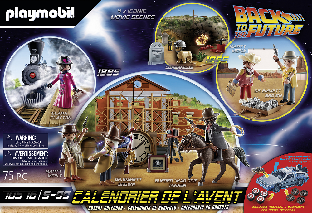 Playmobil Back To The Future - Χριστουγεννιάτικο Ημερολόγιο "Περιπέτεια στην Άγρια Δύση" 70576