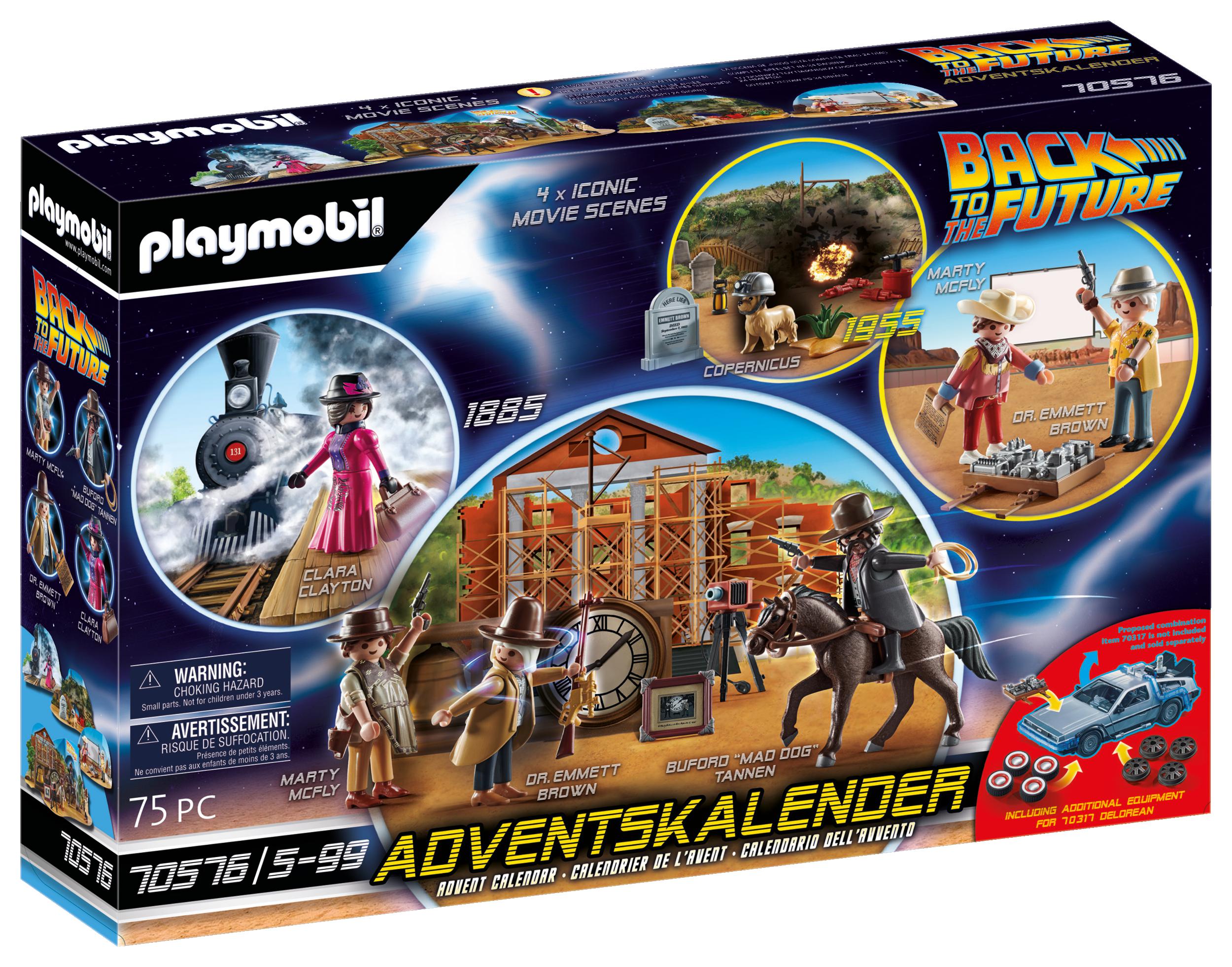 Playmobil Back To The Future - Χριστουγεννιάτικο Ημερολόγιο "Περιπέτεια στην Άγρια Δύση" 70576