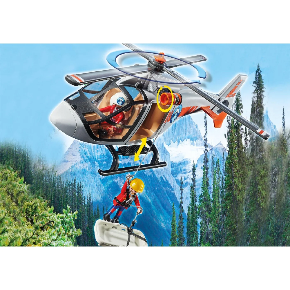 Playmobil Rescue Action – Επιχείρηση Διάσωσης Μοτοσικλετιστή Στο Βουνό 70663