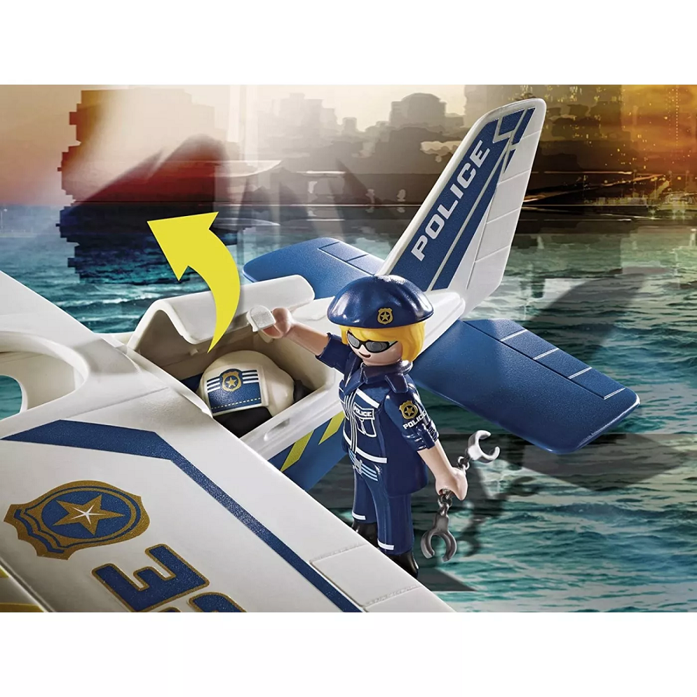 Playmobil City Action - Καταδίωξη Λαθρέμπορου Από Αστυνομικό Υδροπλάνο 70779