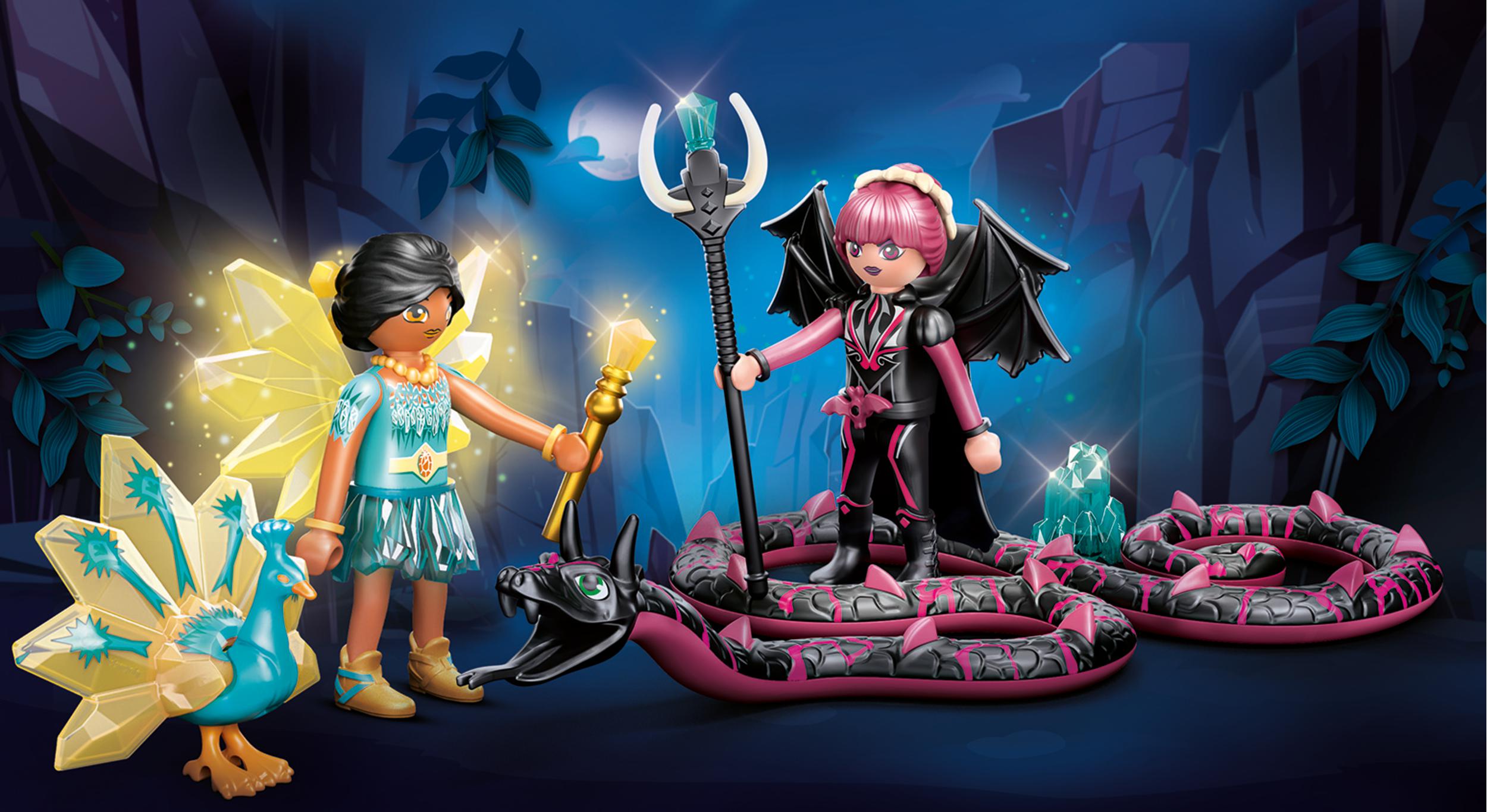 Playmobil Adventures Of Ayuma -Crystal Fairy Kαι Bat Fairy Mε Mαγικά Zώα 70803