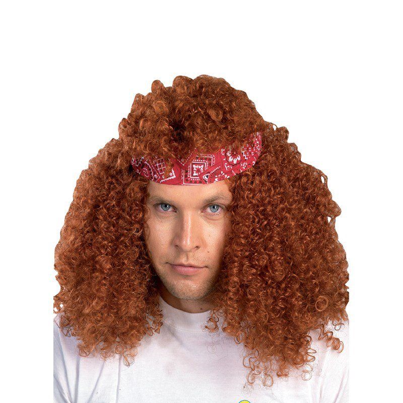 Clown - Περούκα Σγουρή Ακαζού Με Μπαντάνα 70818