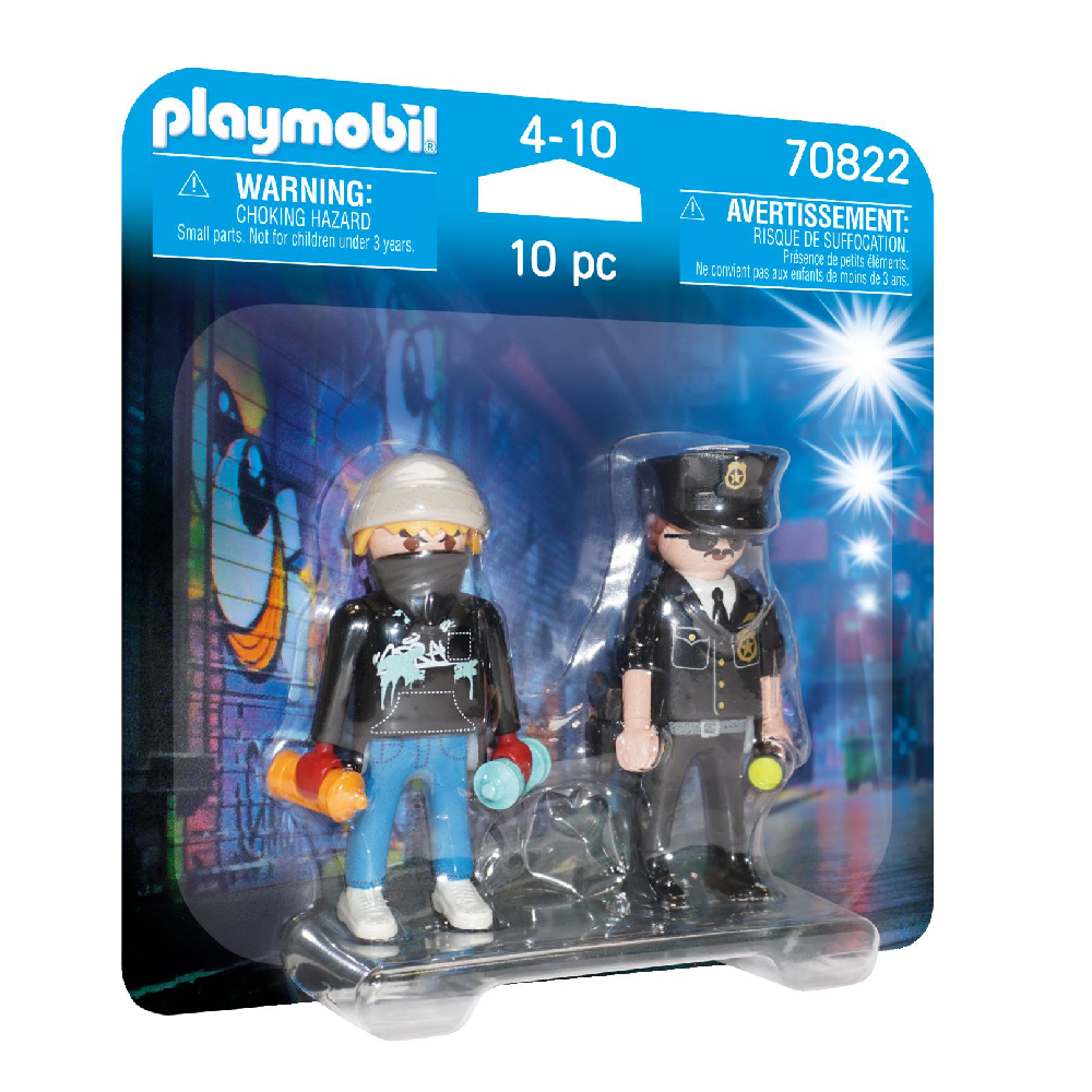 Playmobil Duo Pack - Αστυνομικός Και Καλλιτέχνης Γκράφιτι 70822