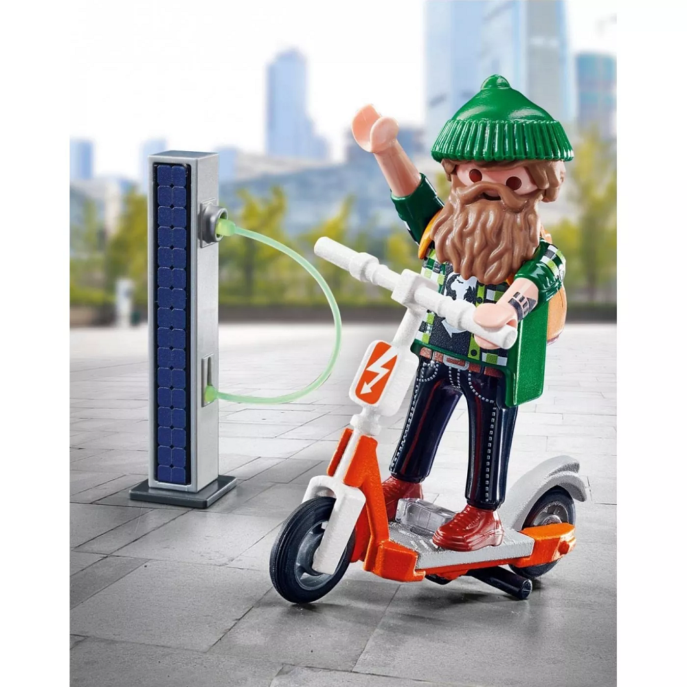 Playmobil Special Plus - Χίπστερ Με Ηλεκτρικό Σκούτερ 70873