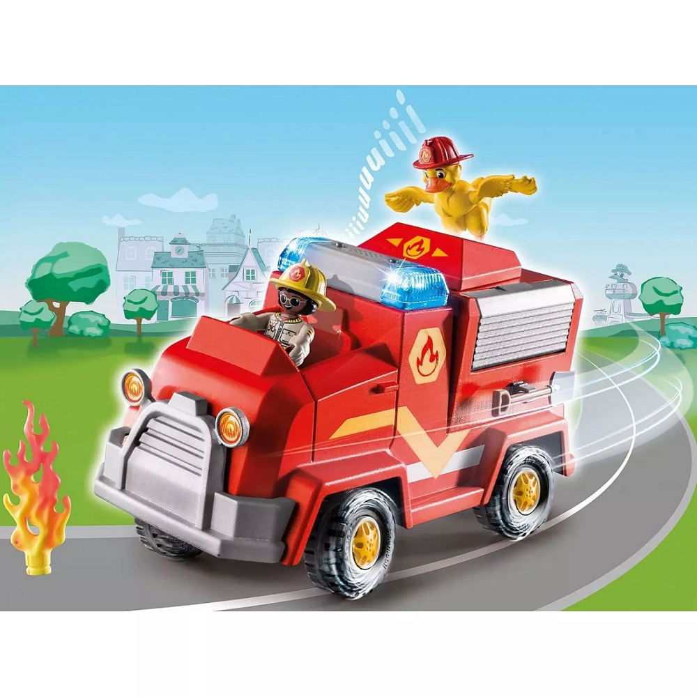 Playmobil Duck On Call - Όχημα Πυροσβεστικής Με Κανόνι Νερού 70914