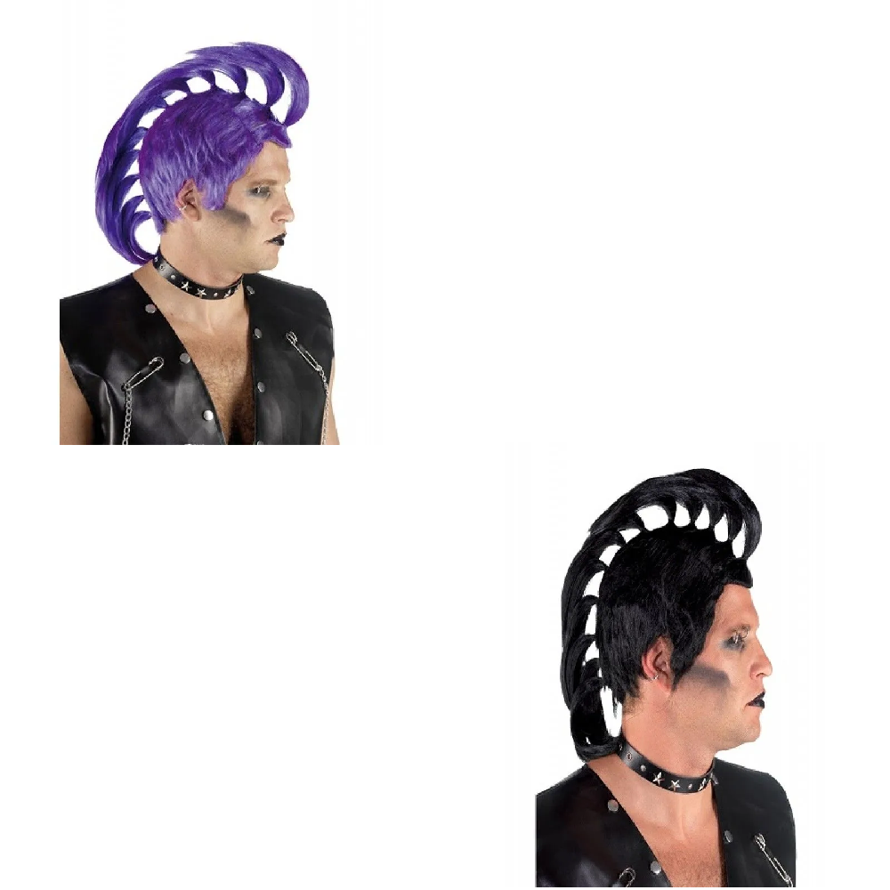 Clown - Περούκα Πανκ Με Κοτσιδάκια - 2 Χρώματα 70978