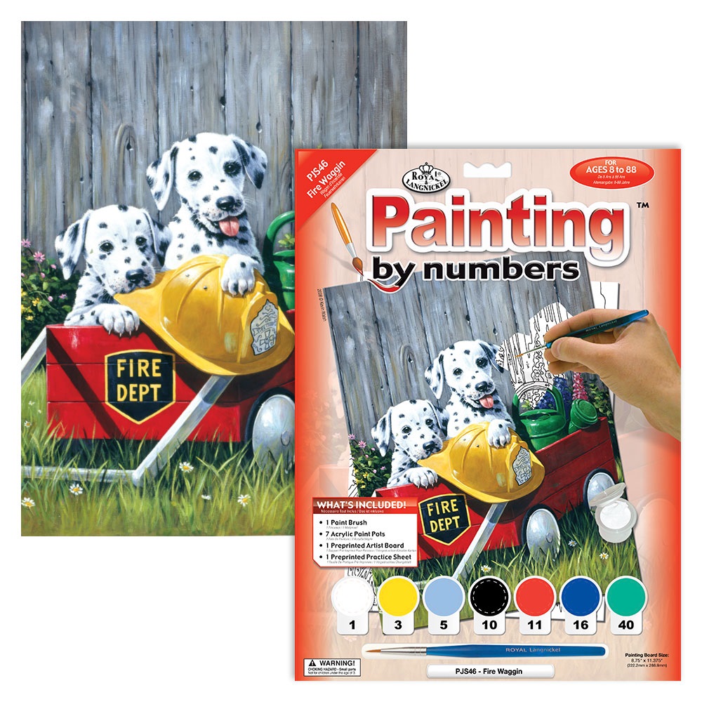 Royal & Langnickel - Painting By Numbers , Fire Waggin' PJS46-3T