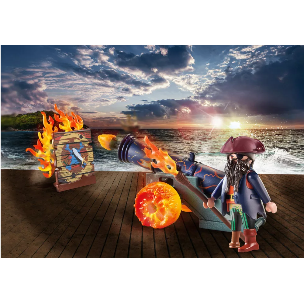 Playmobil Pirates – Gift Set, Πειρατής Με Κανόνι 71189