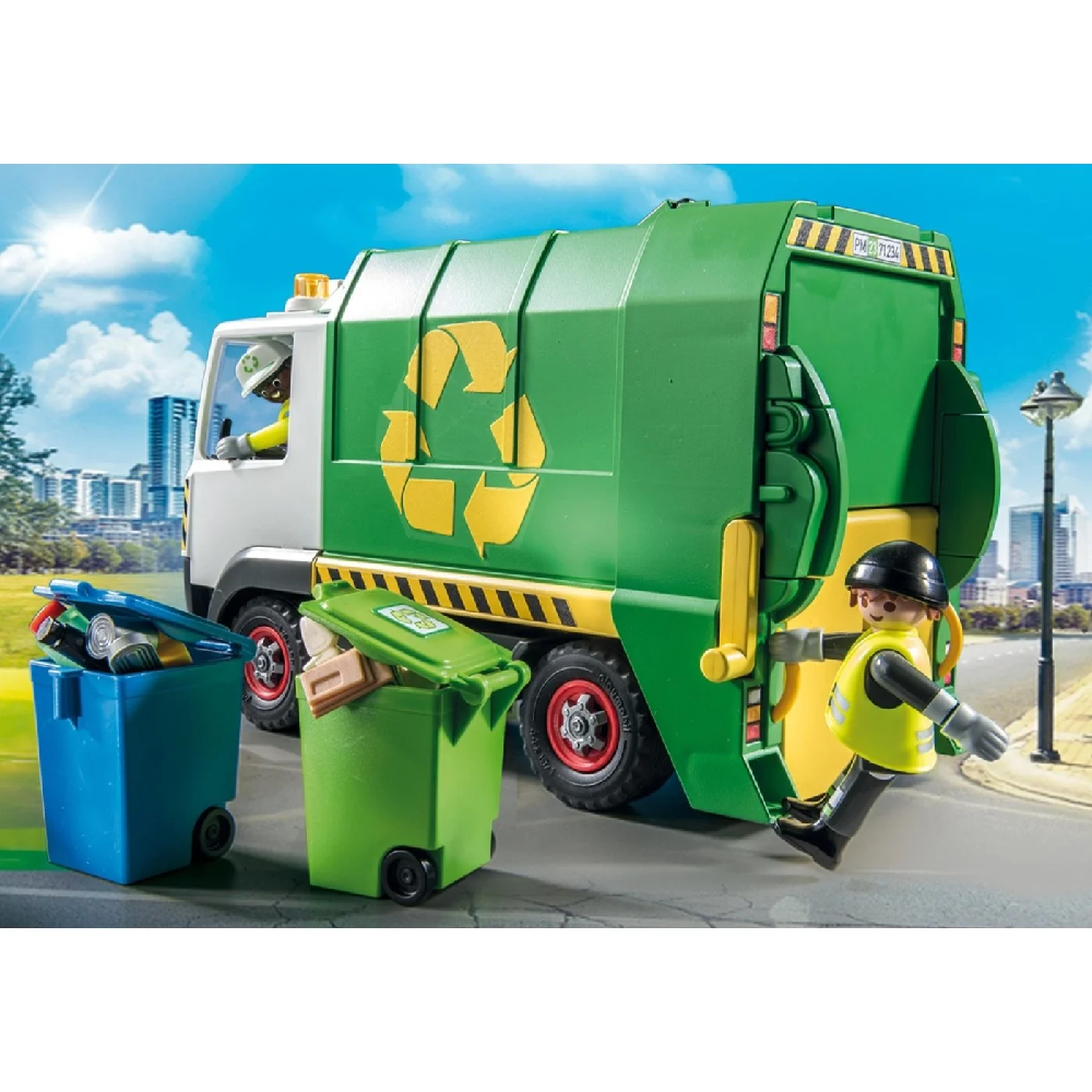 Playmobil City Life - Όχημα Συλλογής Ανακυκλούμενων Απορριμμάτων 71234