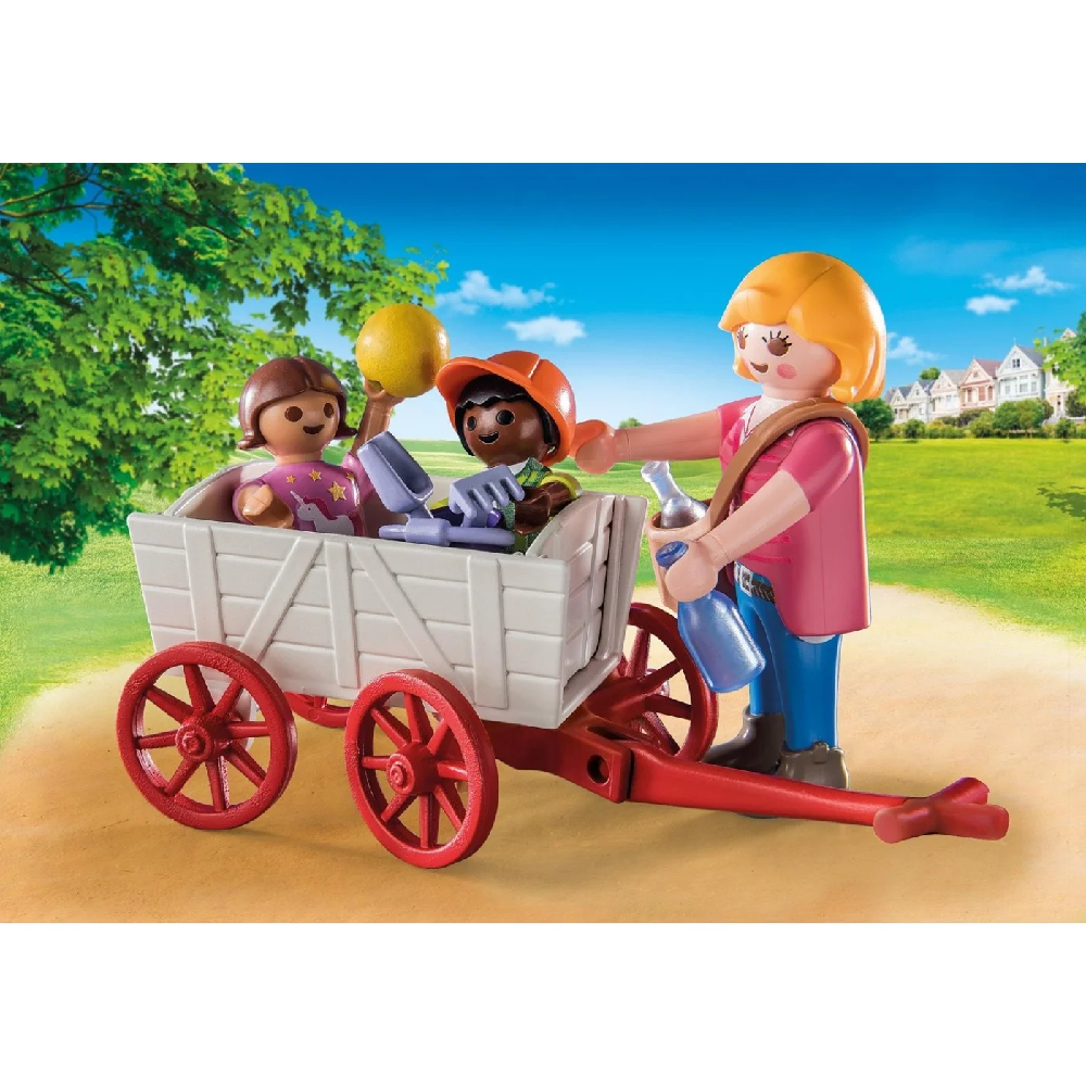 Playmobil City Life - Starter Pack Νηπιαγωγός Με Παιδάκια Και Καροτσάκι 71258