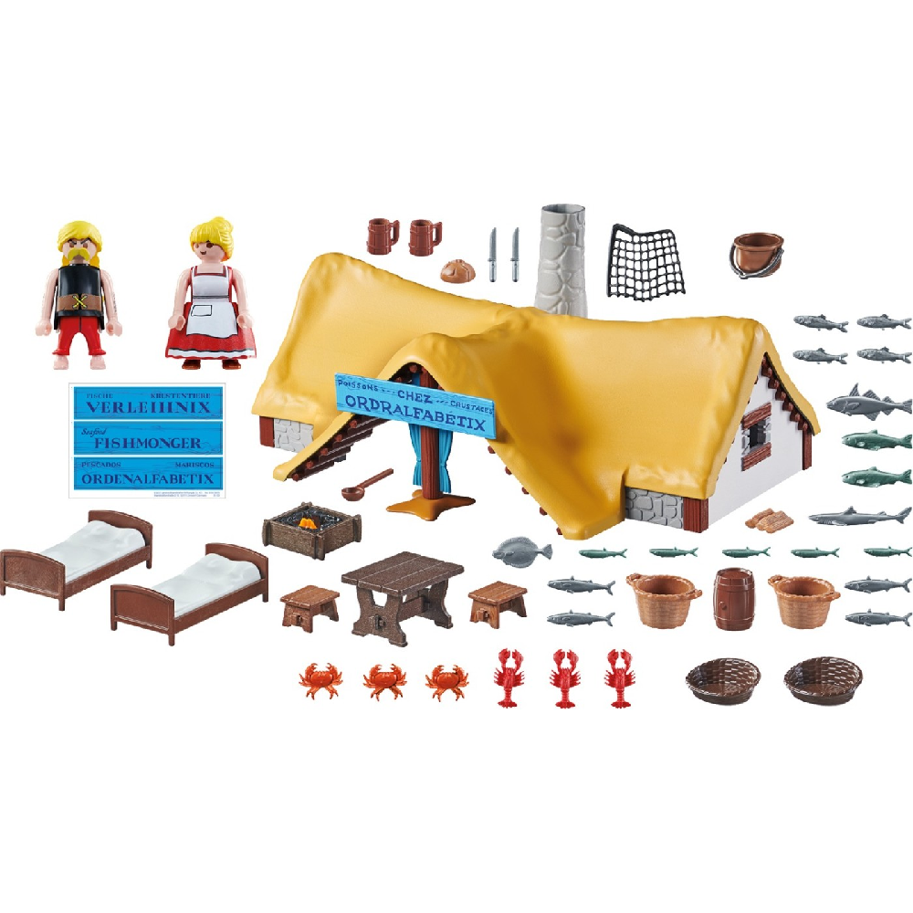 Playmobil Asterix - Η Καλύβα Του Ψαρά Αλφαβητίξ 71266