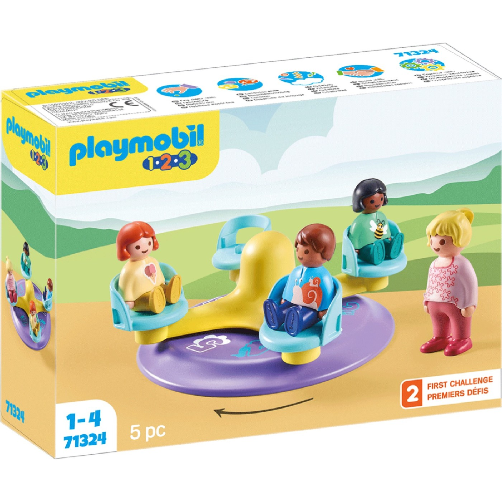 Playmobil 1.2.3 - Παιδικό Καρουζέλ 71324