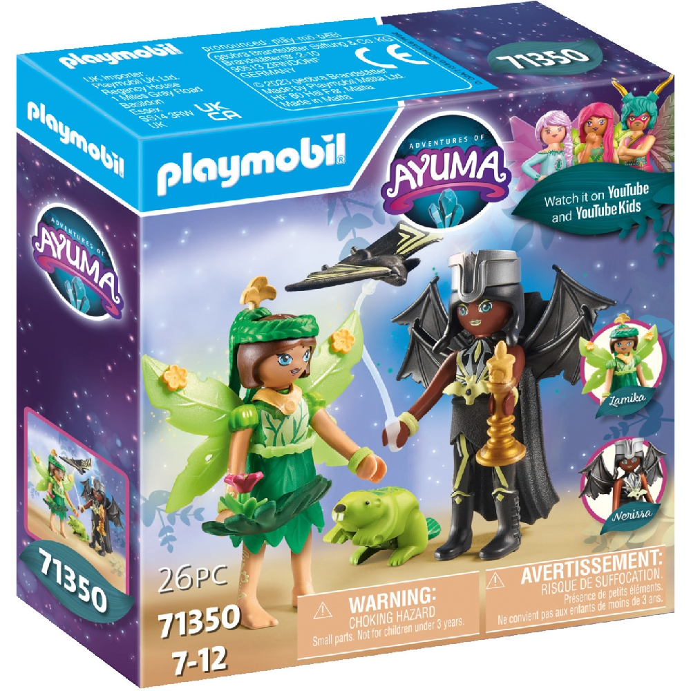 Playmobil Adventures Of Ayuma - Forest Και Bat Fairy Με Μαγικά Ζωάκια 71350