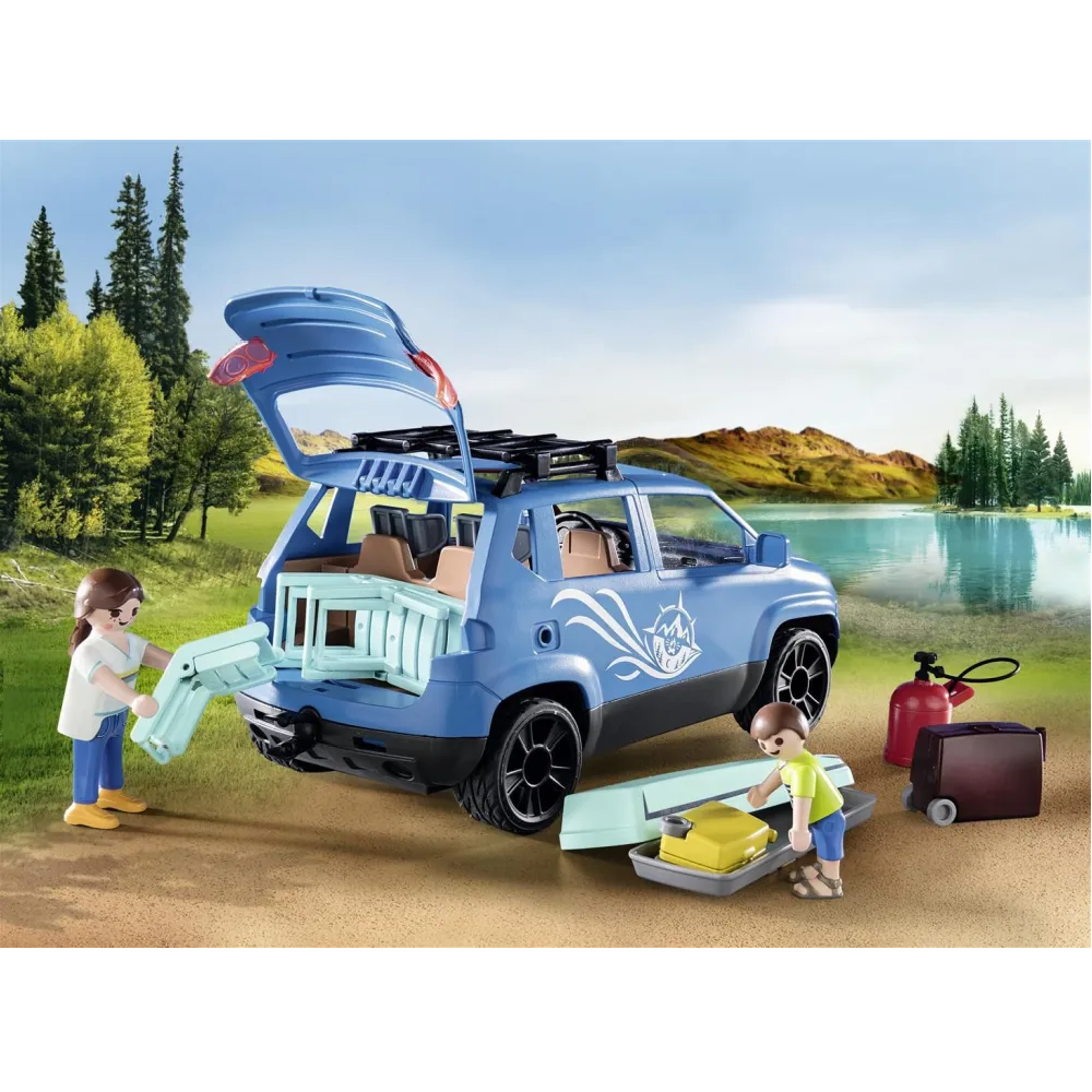 Playmobil Family Fun - Οικογενειακές Διακοπές Με Ρυμουλκούμενο Τροχόσπιτο 71423