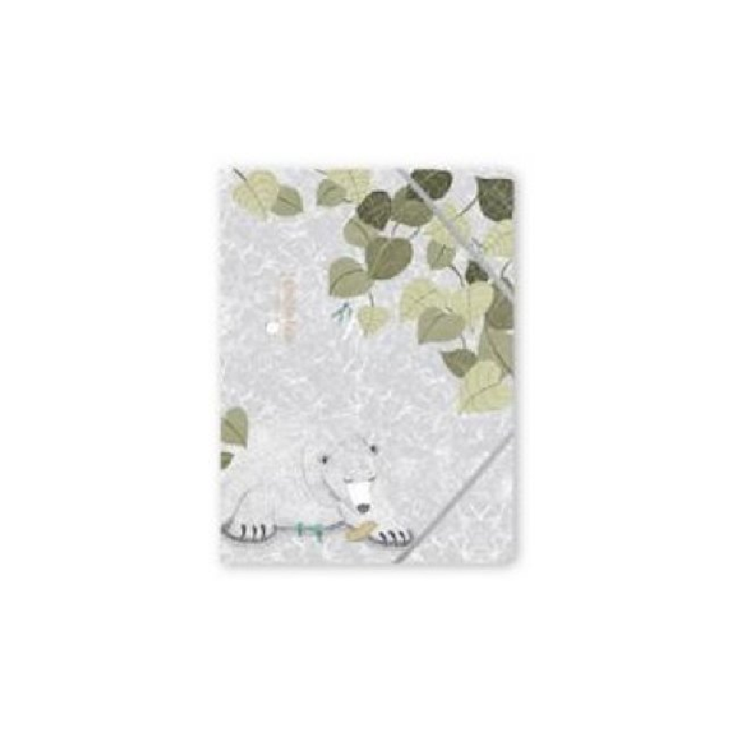 Spree - Ντοσιέ Με Λάστιχο A4, Chubby Bear, Light Green 75914