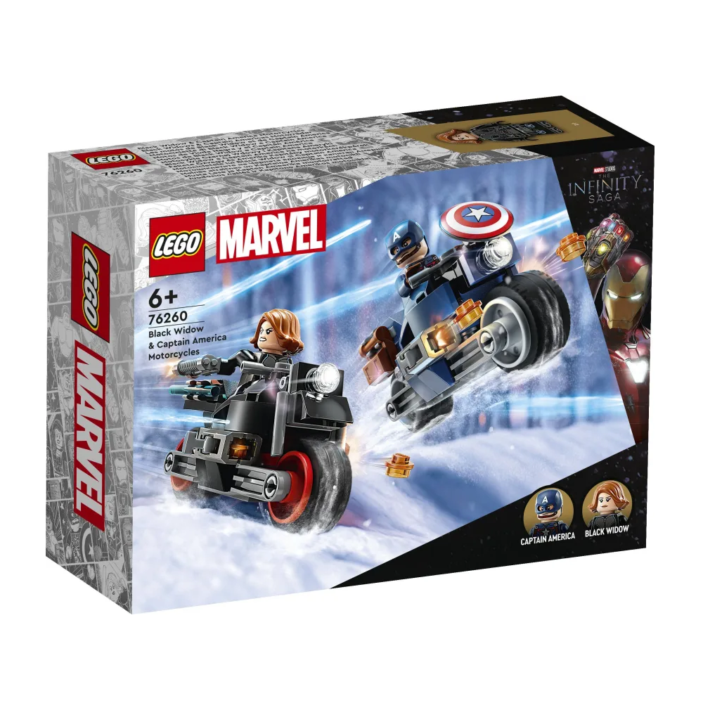 Lego Marvel - Black Widow & Captain America Motorcycles 76260