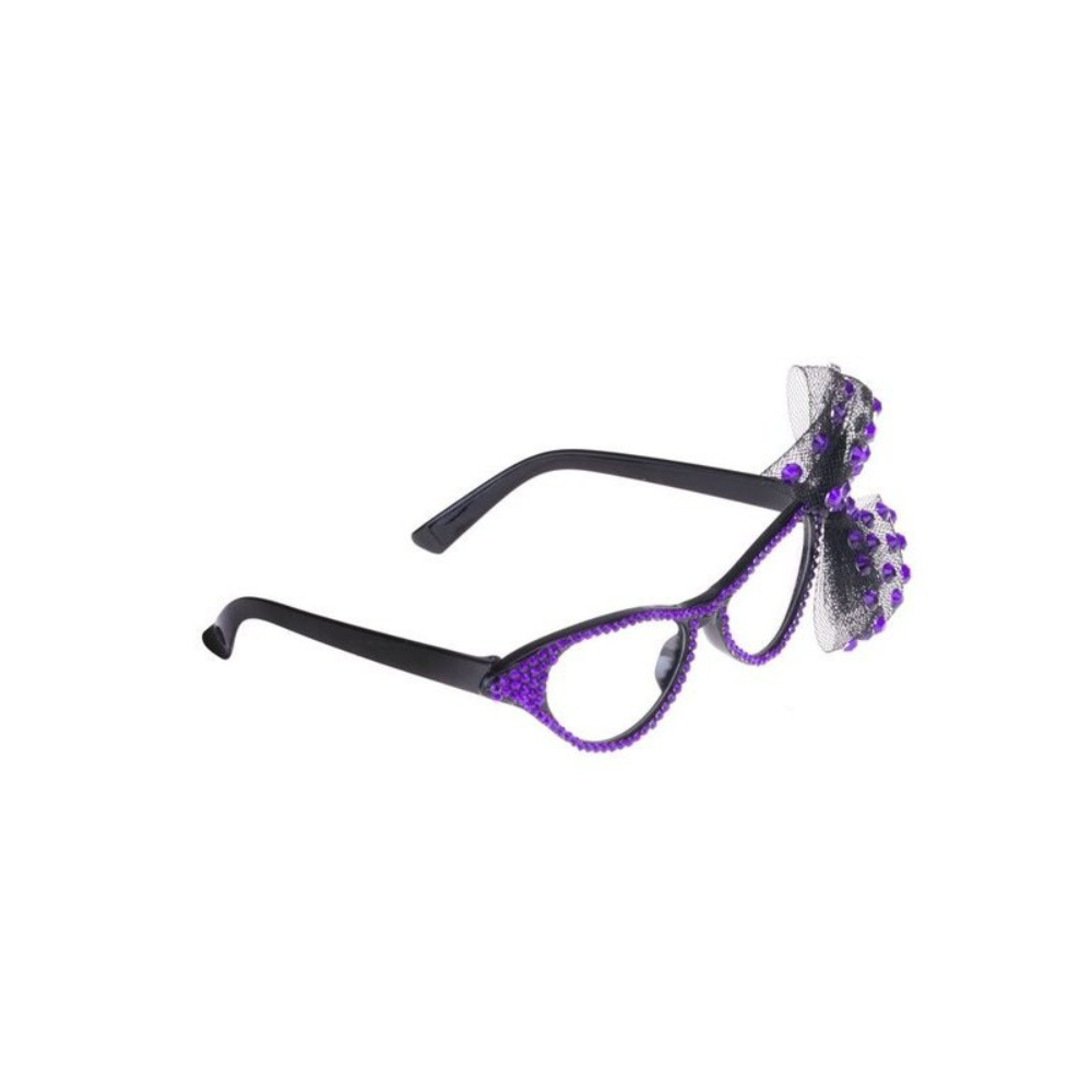 Funny Fashion - Γυαλιά Με Πέρλες Και Φιόγκο, Μωβ 80149