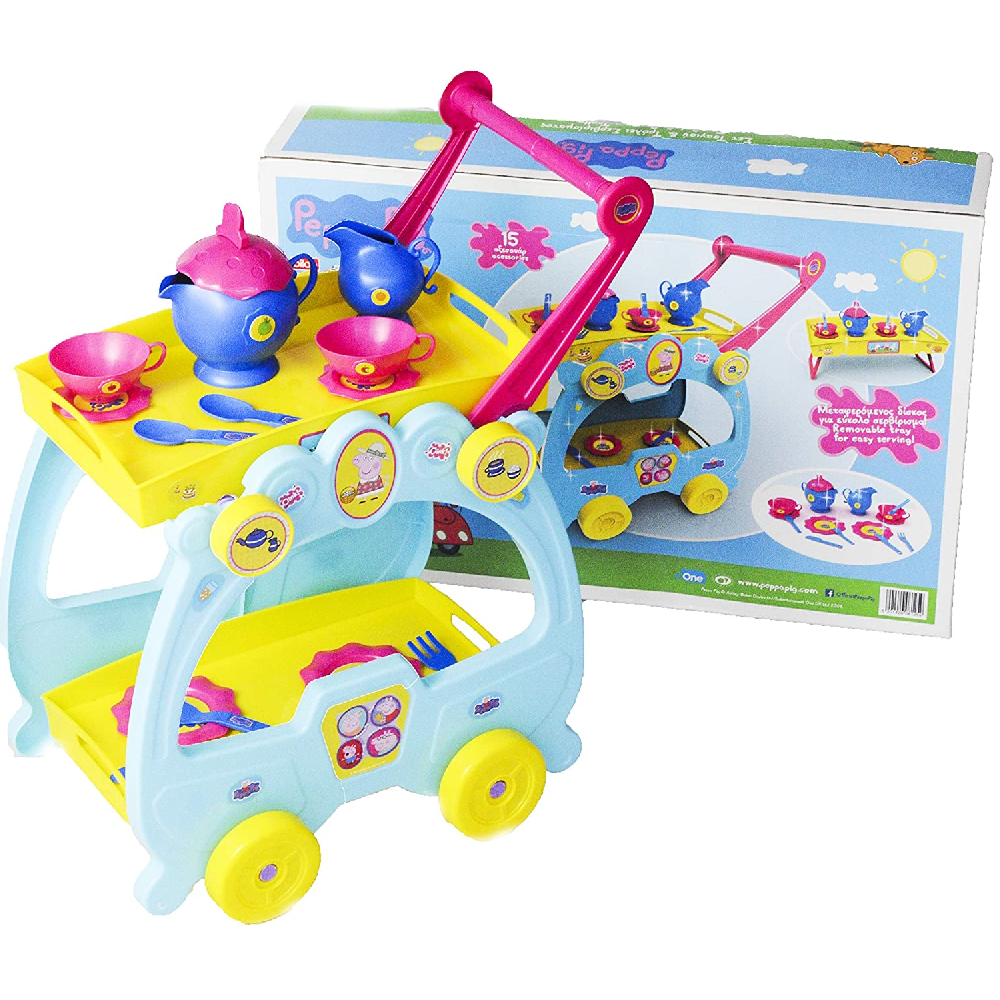 Bildo Peppa Pig - Tea Set & Serving Trolley 8125