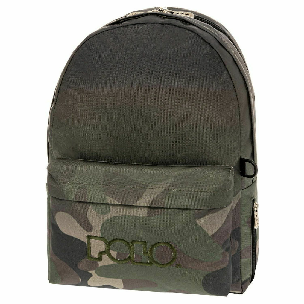 Polo - Original Double Σακίδιο Πλάτης Με Μαντήλι, Degrade Camo-Green 2022 9-01-235-8083 + Δώρο Διορθωτική Ταινία Edding