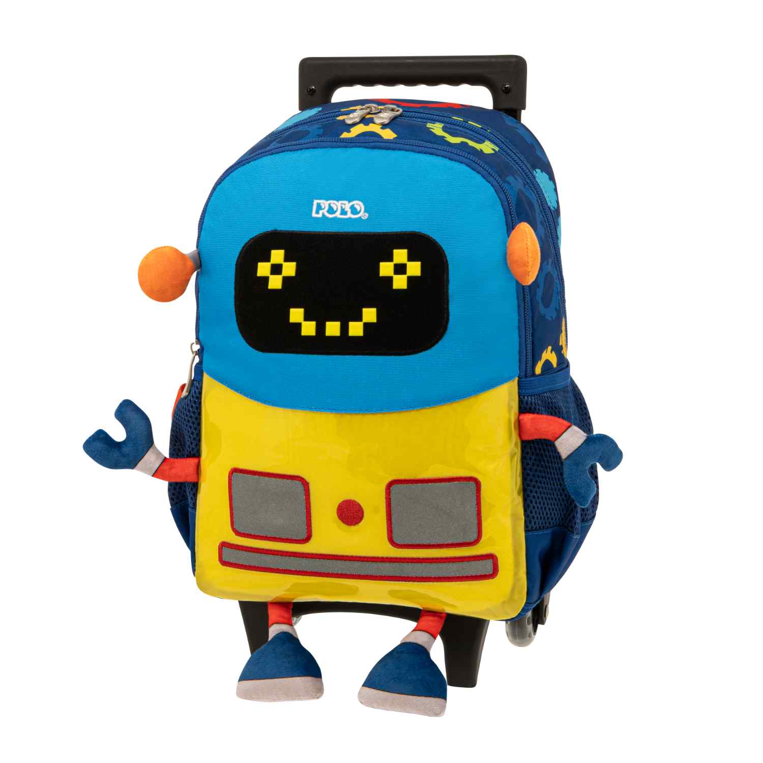 Polo - Σακίδιο Τρόλεϊ Νηπιαγωγείου Junior Los Ninos, Robot 2023 9-01-041-8232+ Δώρο Διορθωτική Ταινία Edding