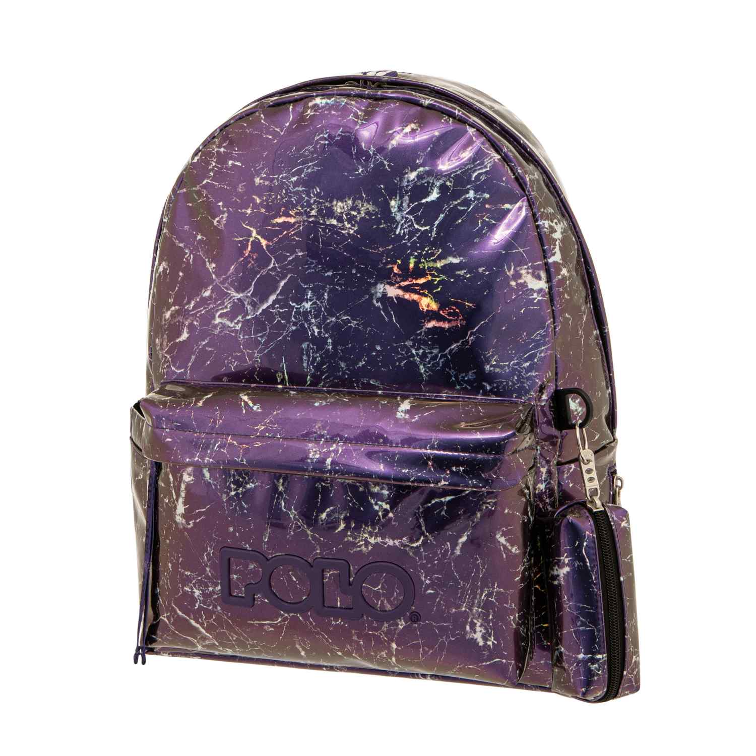 Polo - Σακίδιο Πλάτης Marble, Purple 2023 9-01-133-8215 + Δώρο Διορθωτική Ταινία Edding