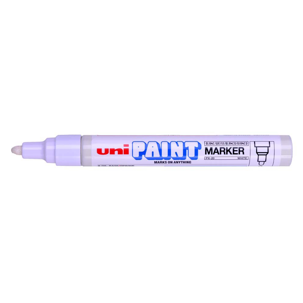 Uniball – Μαρκαδόρος Λαδιού Paint Marker PX-20 2.2-2.8 mm Άσπρο 912256