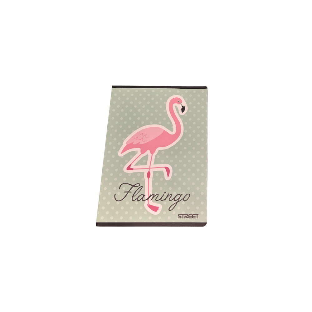 Street - Σημειωματάριο Ριγέ, Flamingo 15 x 20,5 cm 54 Φύλλα 946025