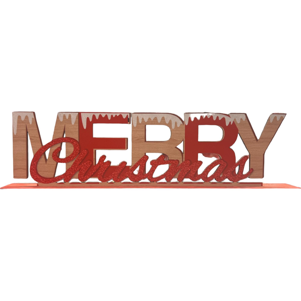 Adorex - Ξύλινο Merry Christmas 32×4×9 εκ AD25047