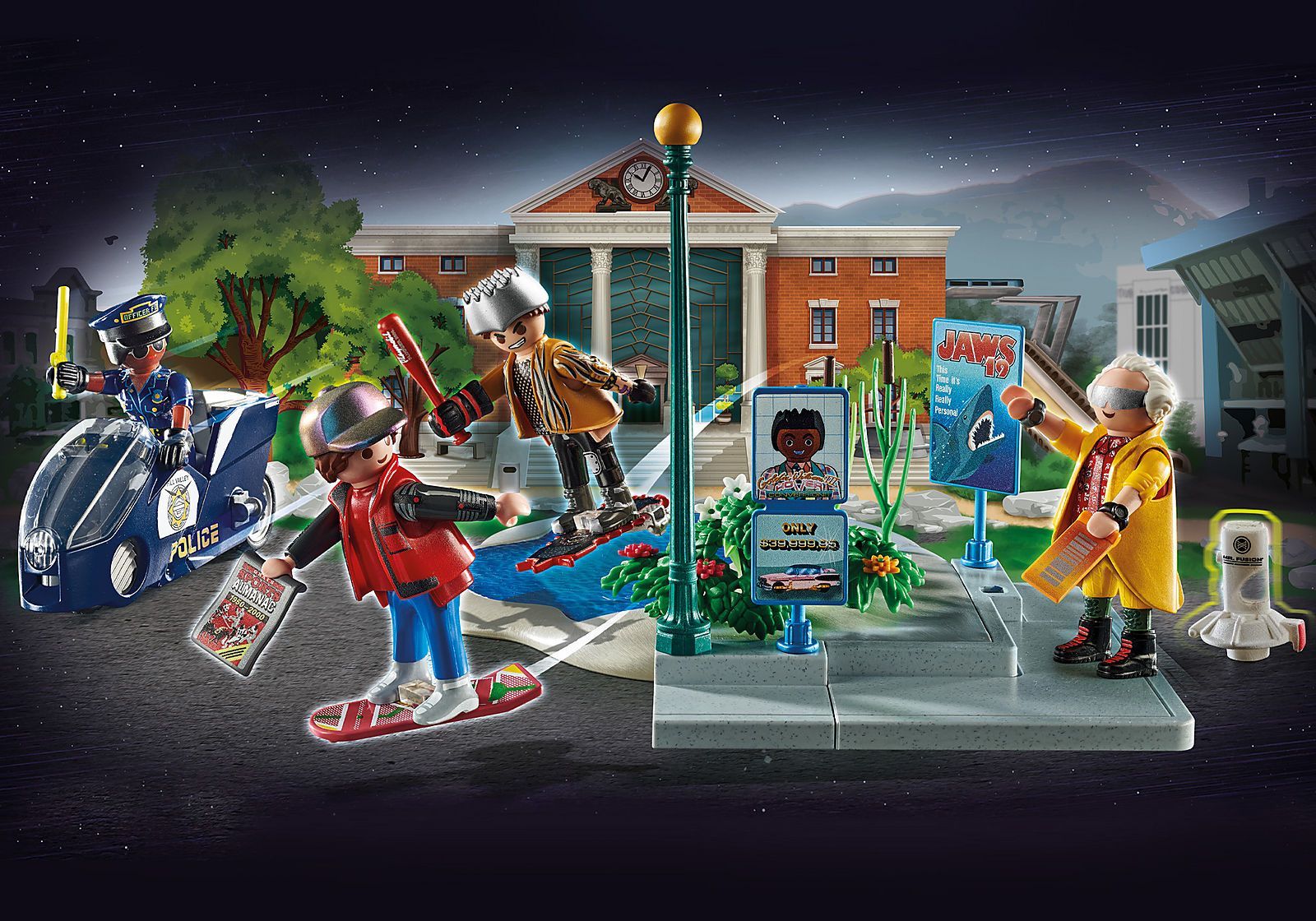 Playmobil Back To The Future - Μέρος II, Περιπέτειες με τα Ιπτάμενα Πατίνια 70634