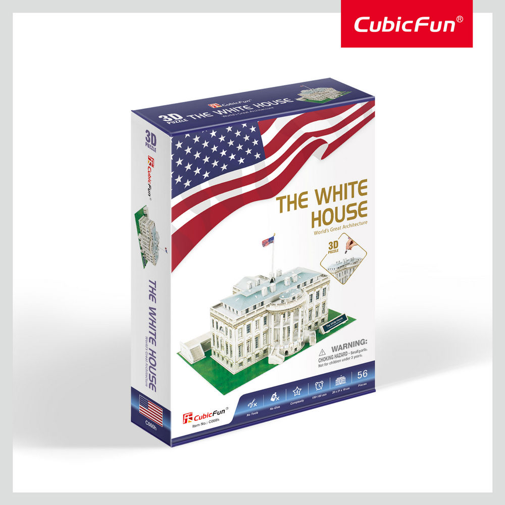 Cubic Fun – Puzzle 3D World΄s Great Architecture, The White House 64 Pcs C060h