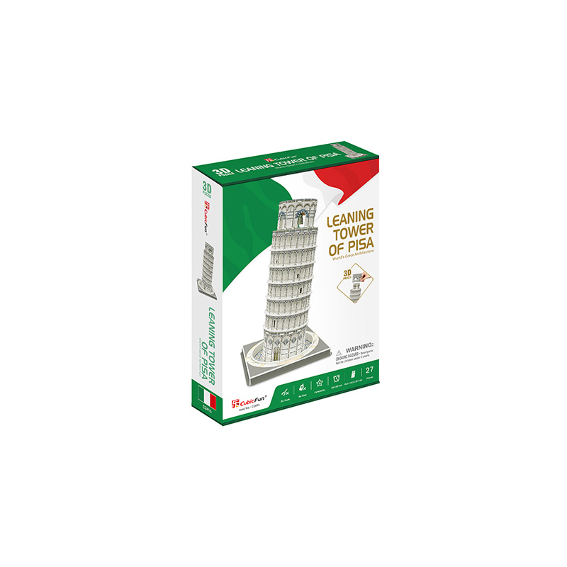 Cubic Fun - 3D Puzzle Leaning Tower Of Pisa 27 Pcs C241h