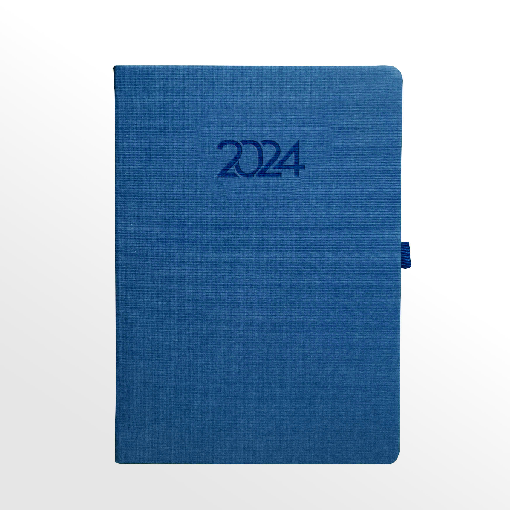 Υδρόγειος – Ημερήσιο Ημερολόγιο Canvas 2024, Blue Royal 12×17 0466
