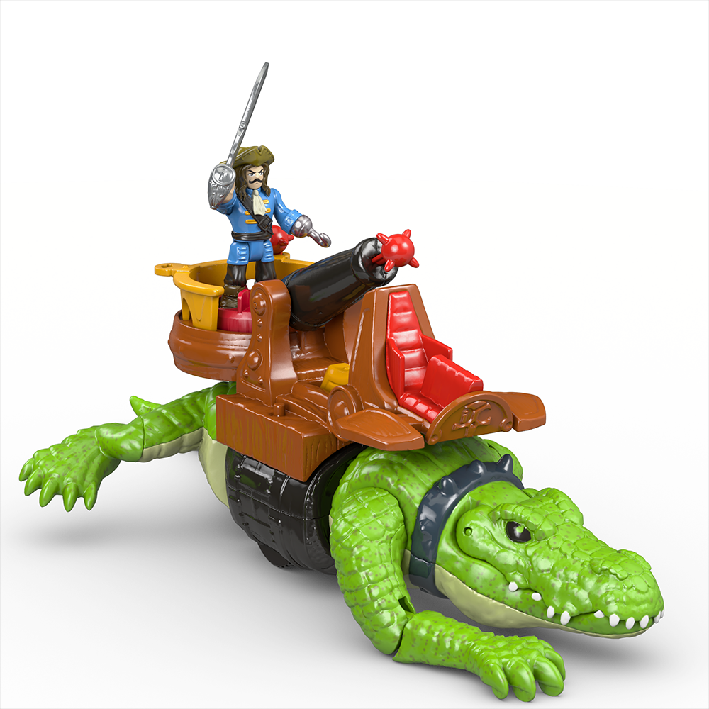 Fisher Price Imaginext - Κροκόδειλος Τέρας Και Πειρατής Με Αξεσουάρ DHH63