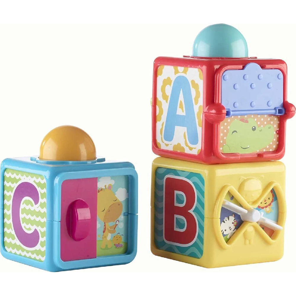 Fisher-Price - Stacking Action Blocks Κύβοι Δραστηριοτήτων DHW15