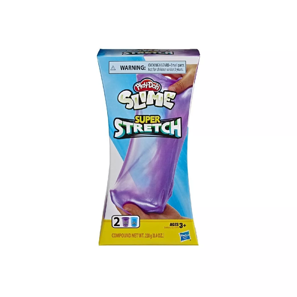 Hasbro Play-Doh - Slime, Super Stretch Purple And Blue Pack E6888 (E9444)