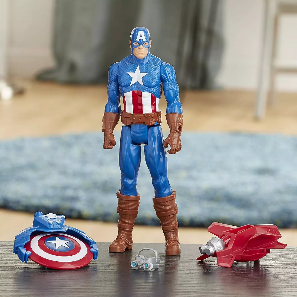 Hasbro - Marvel Avengers, Titan Hero Series, Blast Gear Captain America E7374