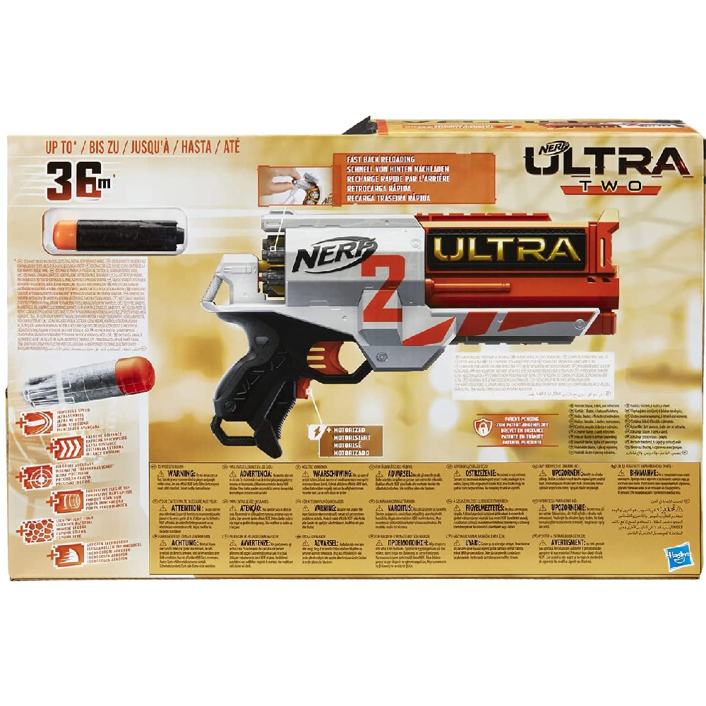 Hasbro Nerf - Ultra Two Motorized Blaster Fast-Back Reloading E7921