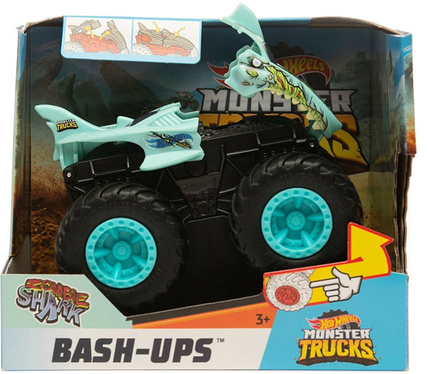 Mattel Hot Wheels – Όχημα Σύγκρουσης Monster Trucks Zompie Shark GDR85