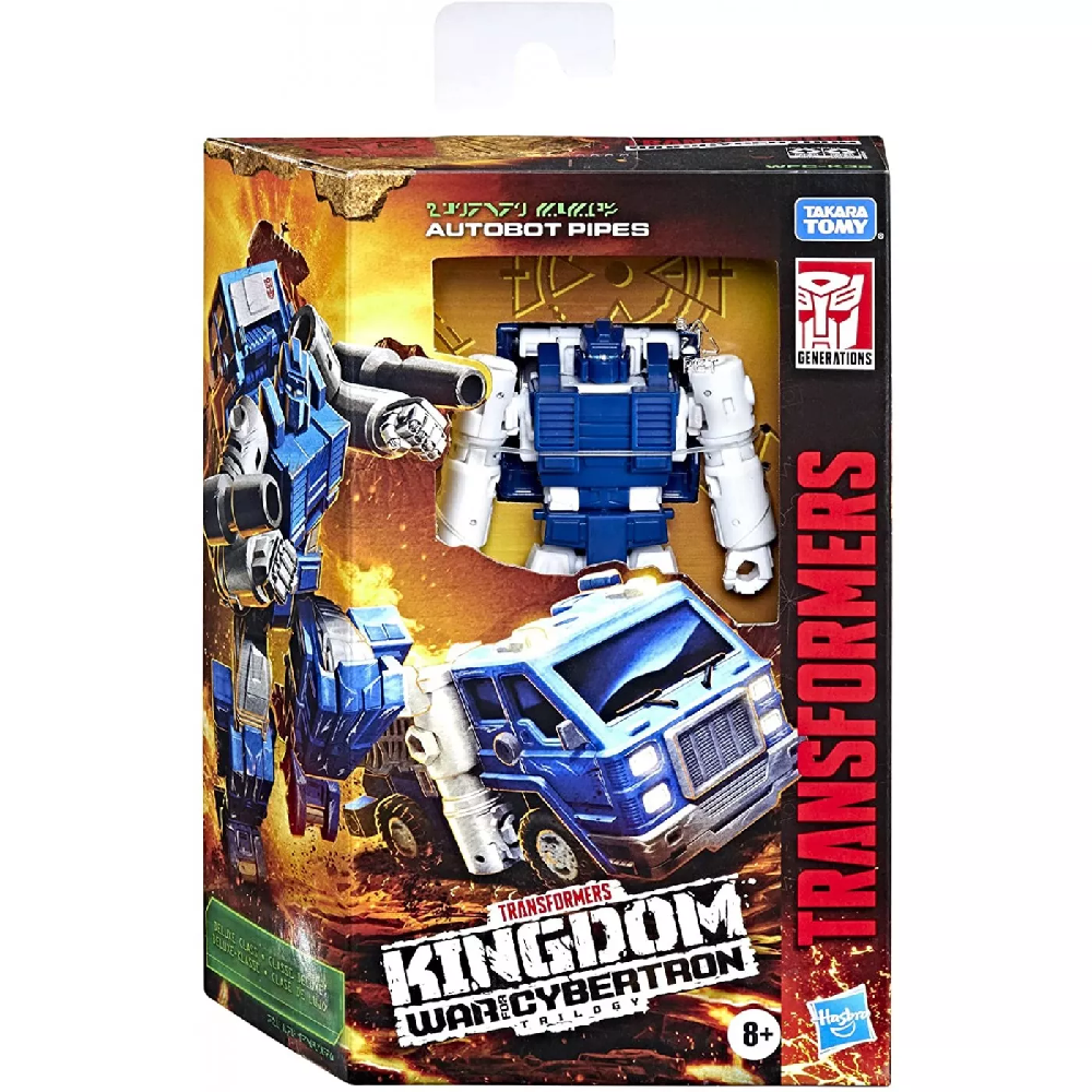 Hasbro Transformers - Generations War For Cybetron, Kingdom Deluxe, Autobot Pipes F0682 (F0364)