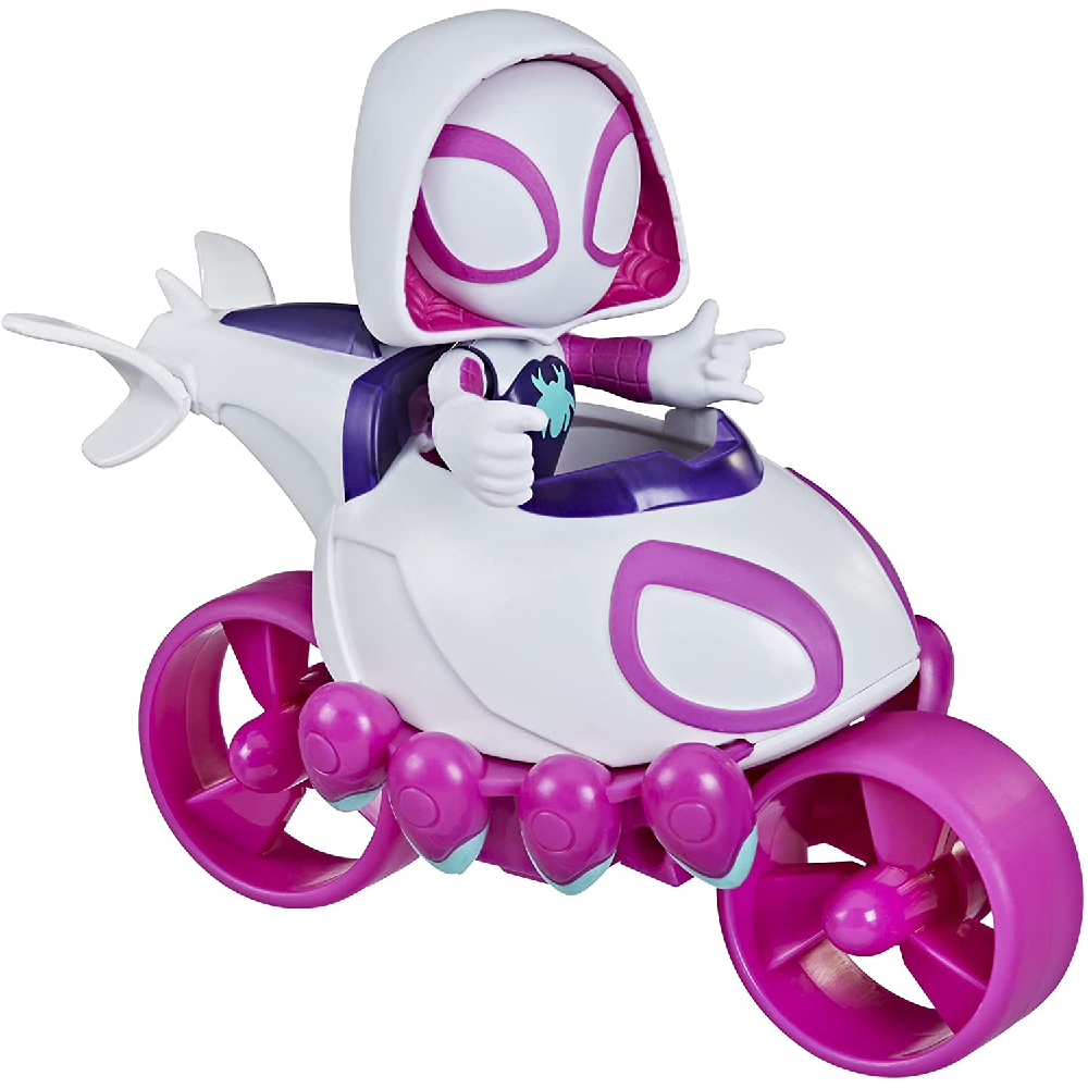 Hasbro - Spidey And His Amazing Friends, Ghost-Spider & Copter Cycle F1942 (F1459)