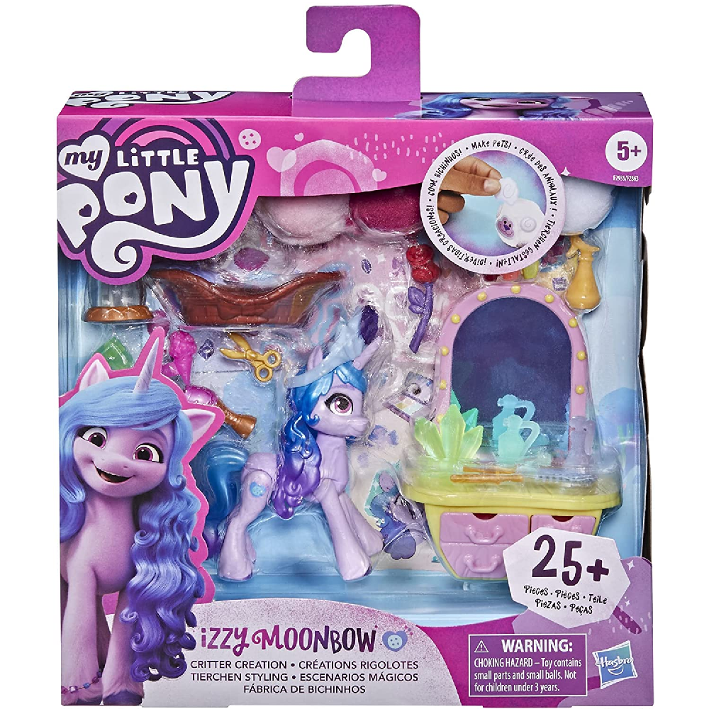 Hasbro My Little Pony -A New Generation Movie Story Scenes, Critter Creation Izzy Moonbow F2935 (F2863)
