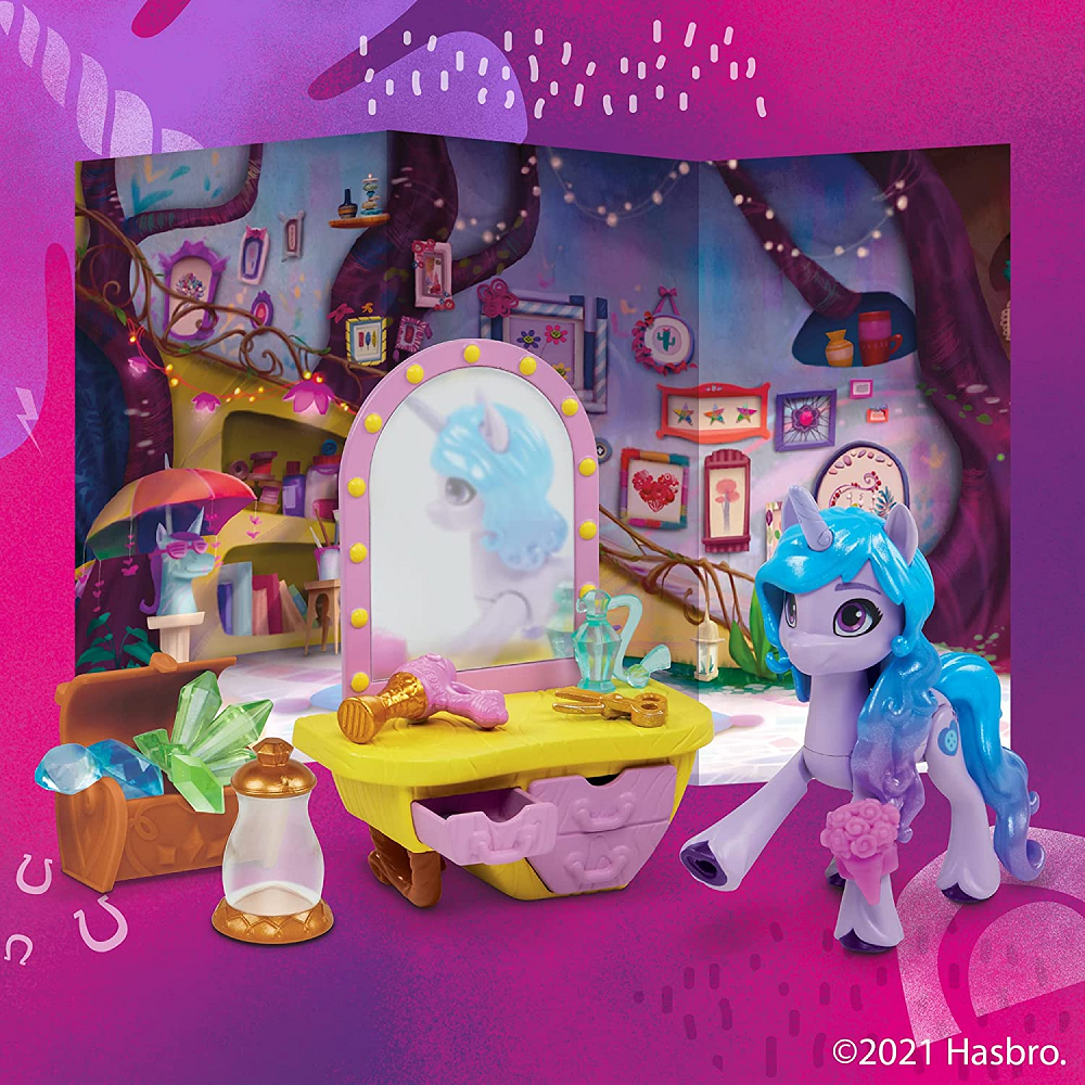 Hasbro My Little Pony -A New Generation Movie Story Scenes, Critter Creation Izzy Moonbow F2935 (F2863)